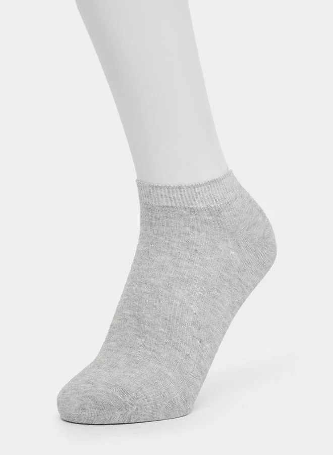 Styli Styli Pack of 4 - Plain Ribbed Socks