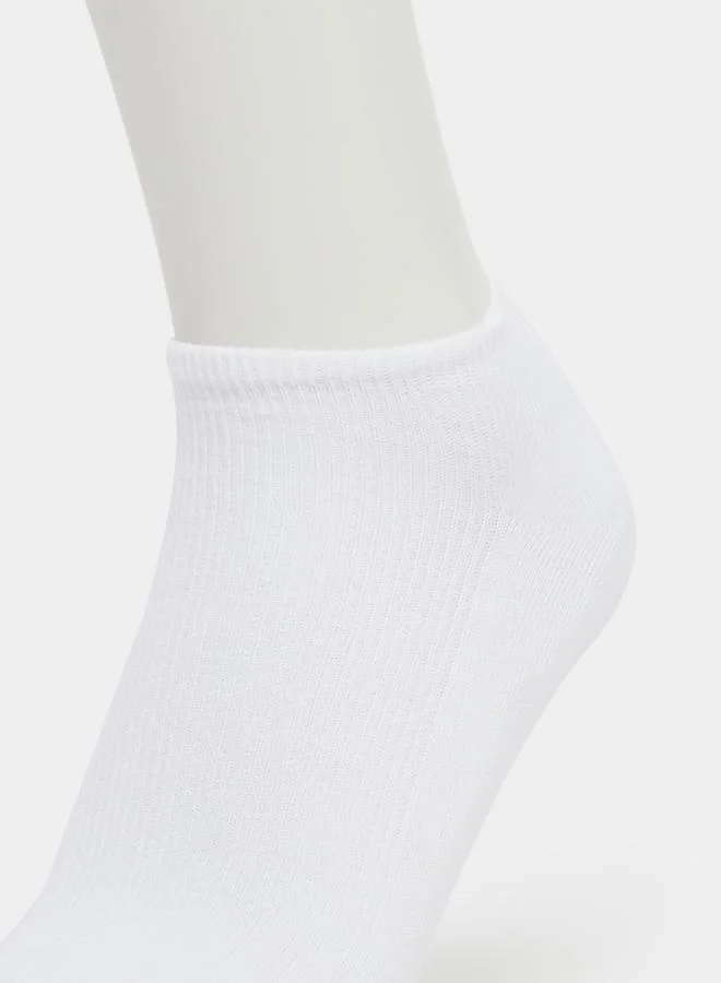 Styli Styli Pack of 4 - Plain Ribbed Socks