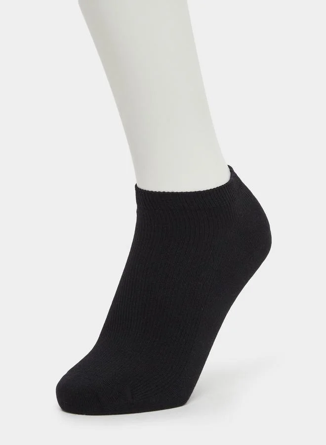 ستايلي Styli Pack of 4 - Plain Ribbed Socks
