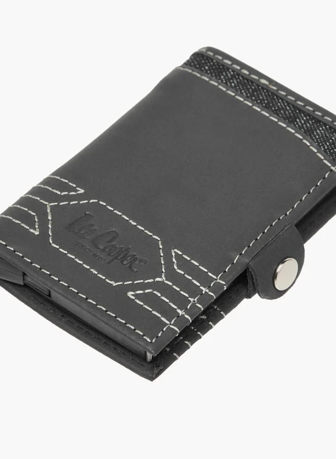Lee Cooper Men's Stitch Detail Bi-Fold Cardholder