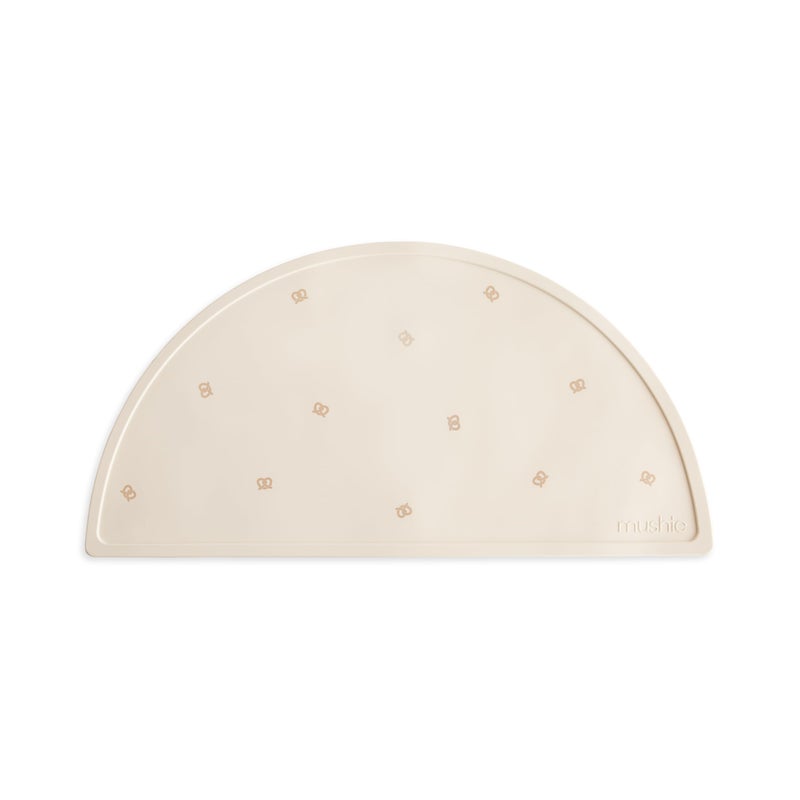 mushie Silicone Placemat for Kids | BPA-Free Non-Slip Design (Pretzel) - Image 1