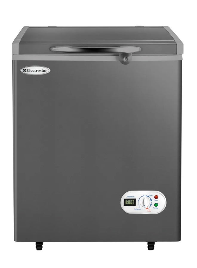 Electrostar Chest Deep Freezer 150 Liters Stainless Steel, Silver - Image 1