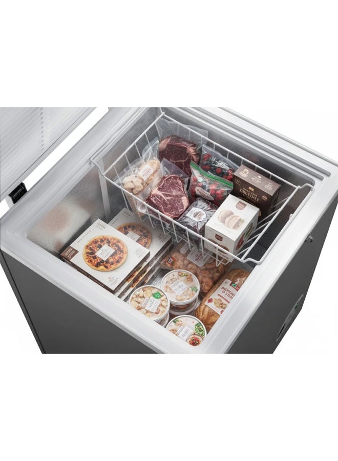 Electrostar Chest Deep Freezer 150 Liters Stainless Steel, Silver - Image 3