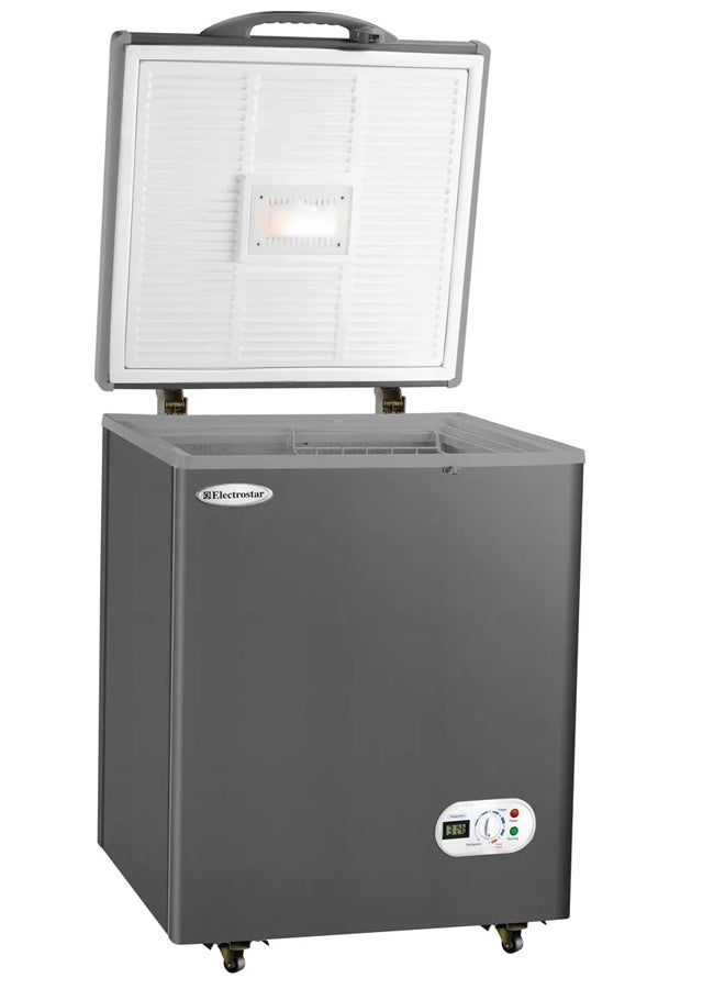 Electrostar Chest Deep Freezer 150 Liters Stainless Steel, Silver - Image 2