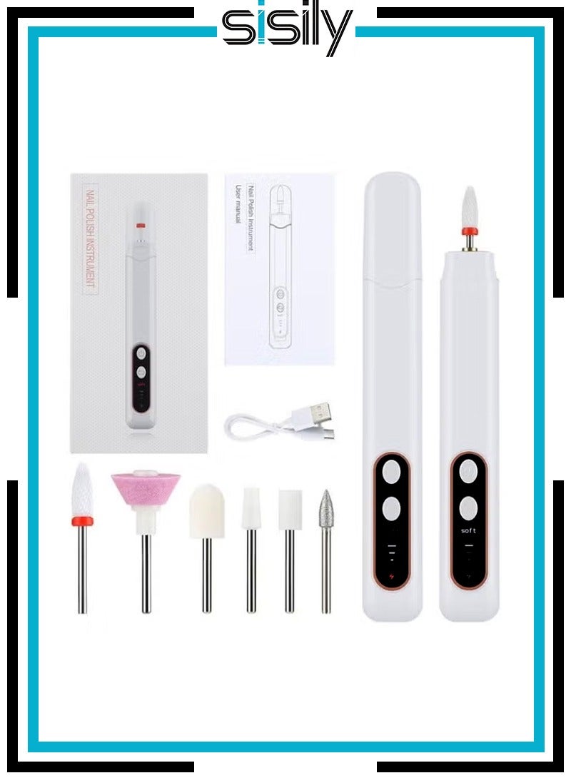 Sisily Electric Nail Drill Portable Nail Drill Machine Professional Drill Bits for Remove Nails Pedicure Manicure - Image 1