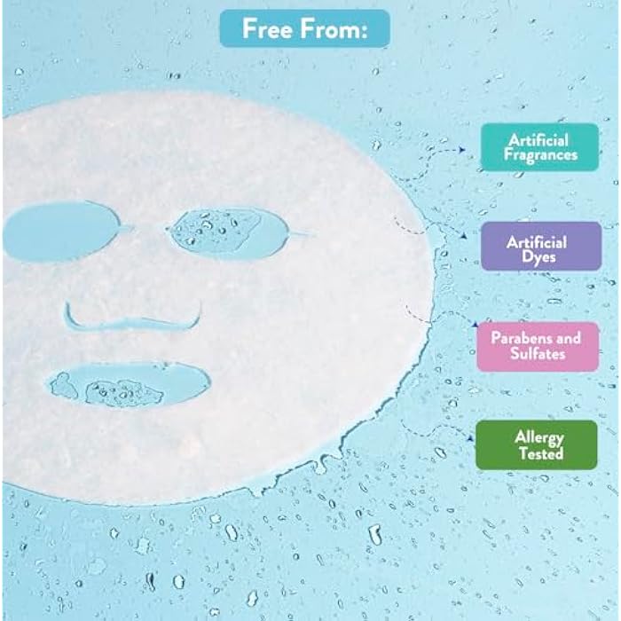 MISS SPA Watermelon Hydrating Sheet Mask for Face, Brightening & Moisturizing Face Mask Hydrate and Refresh Skin, Anti-Aging Skin Care Products For Women, Face Sheet Mask, 4 Pack - Image 4