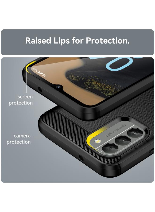 S-TOP Case For Nokia G400 5G Brushed Texture Carbon Fiber TPU Phone Case - Image 5
