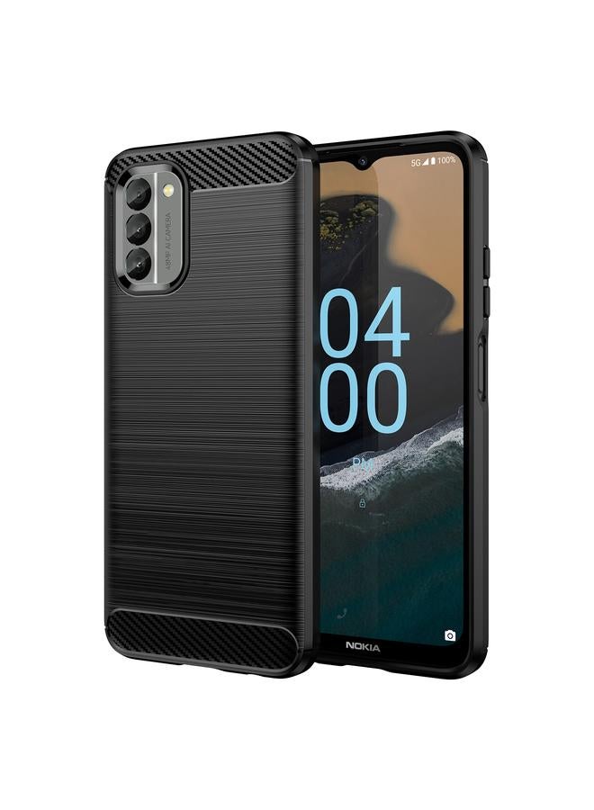S-TOP Case For Nokia G400 5G Brushed Texture Carbon Fiber TPU Phone Case - Image 1