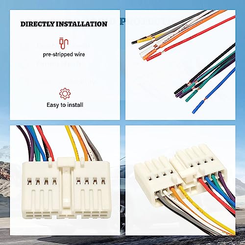 RED WOLF موصل توصيل سلكي عكسي للسيارة RED WOLF متوافق مع هوندا أكورد سيفيك CRV 1989-1998، أكورا إنتغرا ليجند 1986-1999 استبدال سلك راديو المصنع 16 دبوس - Image 5