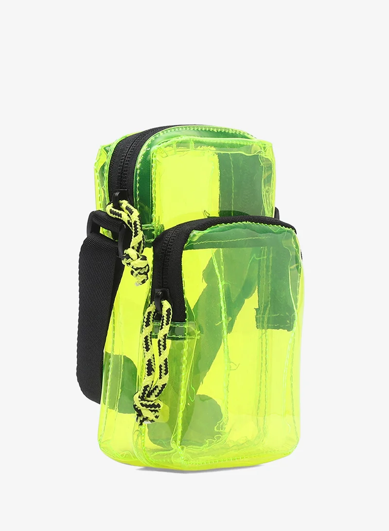 London Rag  Clear bag with two compartments in Lime for Women | Best Price UAE