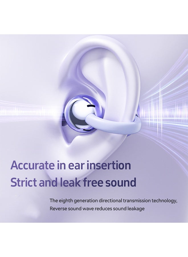 هافن إم 91 كلاب على سماعات الأذن اللاسلكية، سماعات أذن بلوتوث مع ترجمة، عمر بطارية طويل و ارتداء طويل الأمد، اتصال حر من التشتت، USB-C حالة شحن، متوافقة مع أندرويد وآيفون الهواتف الذكية -أرجواني - Image 4