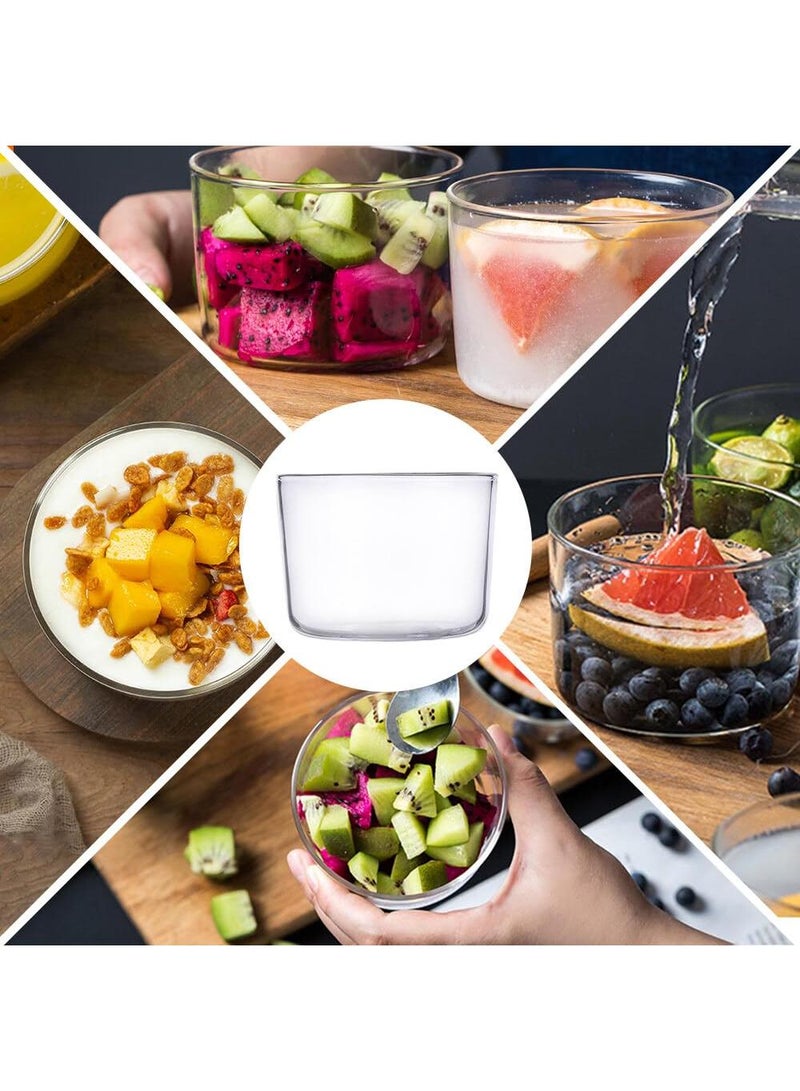 Sweet seven أكواب الحلوى - 4 قطع من أكواب الحلوى الدائرية الشفافة للحلوى والآيس كريم والمشروبات - أكواب صغيرة مقاومة للحرارة العالية لمشروبات العصير - Image 5