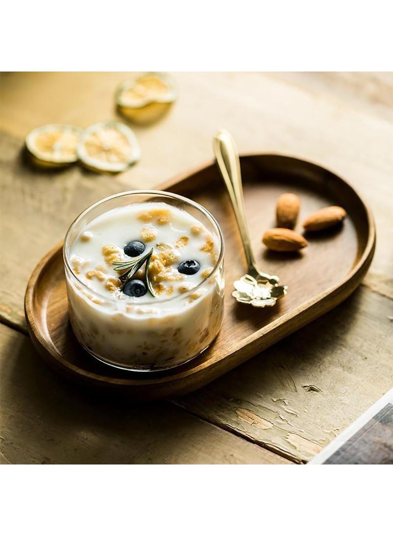 Sweet seven أكواب الحلوى - 4 قطع من أكواب الحلوى الدائرية الشفافة للحلوى والآيس كريم والمشروبات - أكواب صغيرة مقاومة للحرارة العالية لمشروبات العصير - Image 2