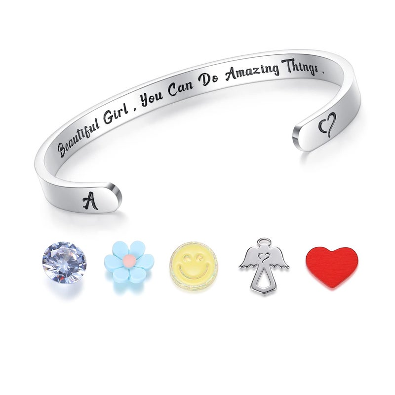 SAM & LORI Easter Basket Stuffers for Teens Girls Gifts Teenage 12 Year Old Idea Cuff Bracelets Confirmation Niece Daughter Small Unique Graduation Trendy Stuff Christmas Day Stocking Valentines - Image 1