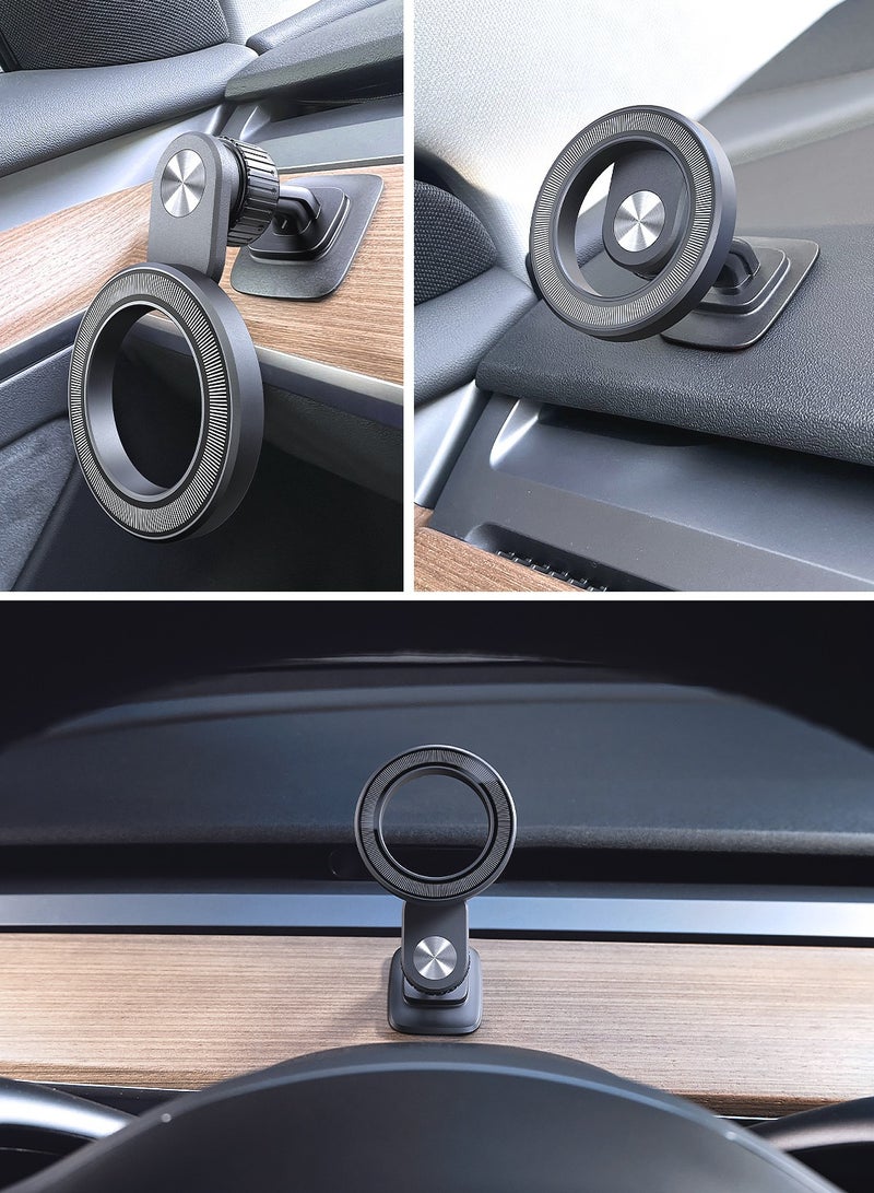 Car phone holder instrument panel adjustable car mobile holder - black  - Image 3
