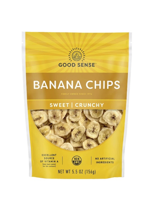 GOODSENSE Good Sense, Banana Chips, 5.5 oz (156 g) - Image 1