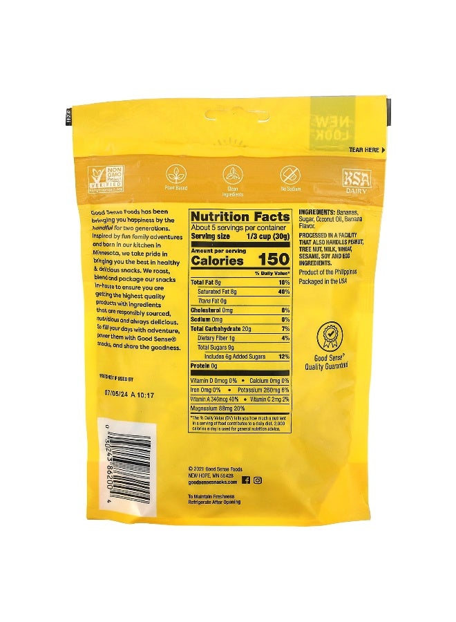 GOODSENSE Good Sense, Banana Chips, 5.5 oz (156 g) - Image 2