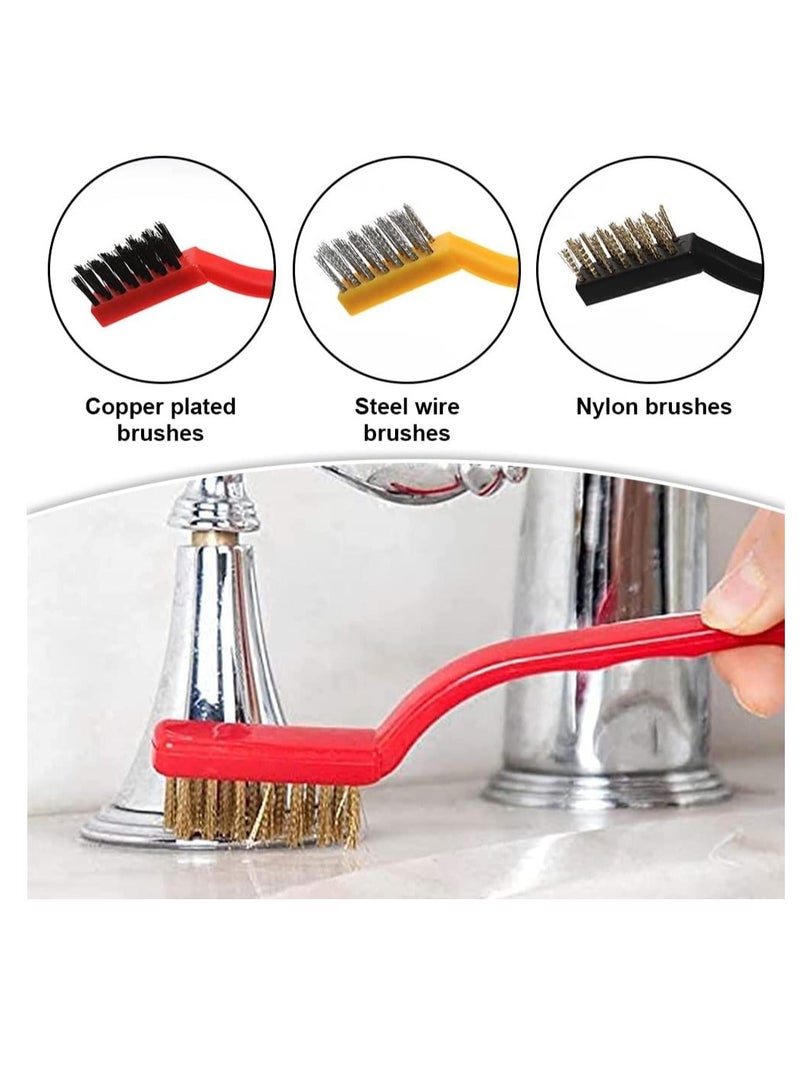 3-Piece Steel Wire Brush Set — Multi-Purpose Stove & Kitchen Cleaner - Image 2