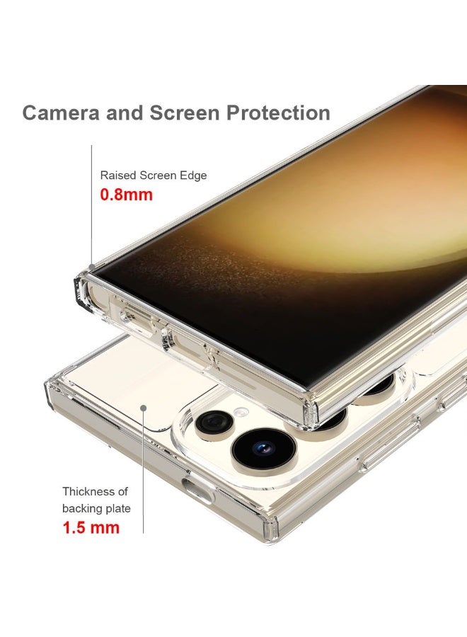 GRABIT Clear Case for Samsung Galaxy S25 Ultra 5G 2025, Magnetic Cover Compatible with MagSafe, Hard Back Slim Shockproof Bumper, Support Wireless Charging - Image 5