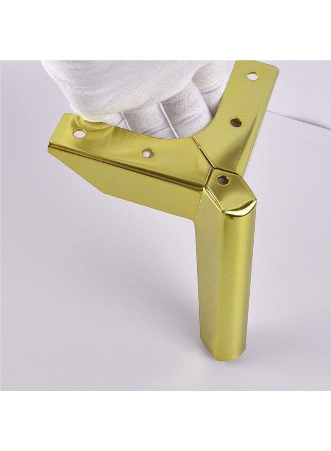 Furniture Legs，4 Sets Iron Sofa Legs,Metalniture Support Feet,Diamond Triangle Vertical Cabinet Feet,DIY Couch Replacement Leg,Coffee Table Feet,Cupboard Bed Leg,/Gold/15Cm - Image 5