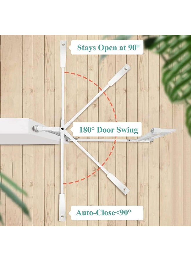 UREVO Auto Close Safety Baby Gate, Extra Wide Child Gate 75-84cm + 10/20/30cm Extension Kit Maximum Suitable For 144cm, Baby Gates for Stairs & Doorways, Easy Install (75-144cm wide) - Image 5