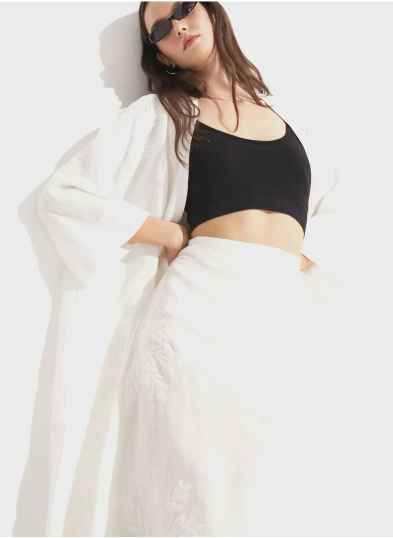 JUNE Embroidered Kimono