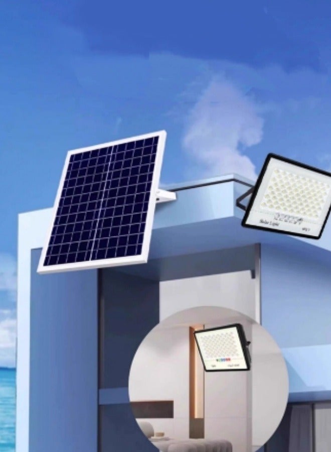 73Hours ضوء الفيضانات الشمسية 400W/IP67 ضد الماء في الهواء الطلق مع مؤقت/التحكم عن بعد للساحة، الحديقة، المرآب، موقف للسيارات، خيام المخيمات، الشواطئ، الحقول - Image 4