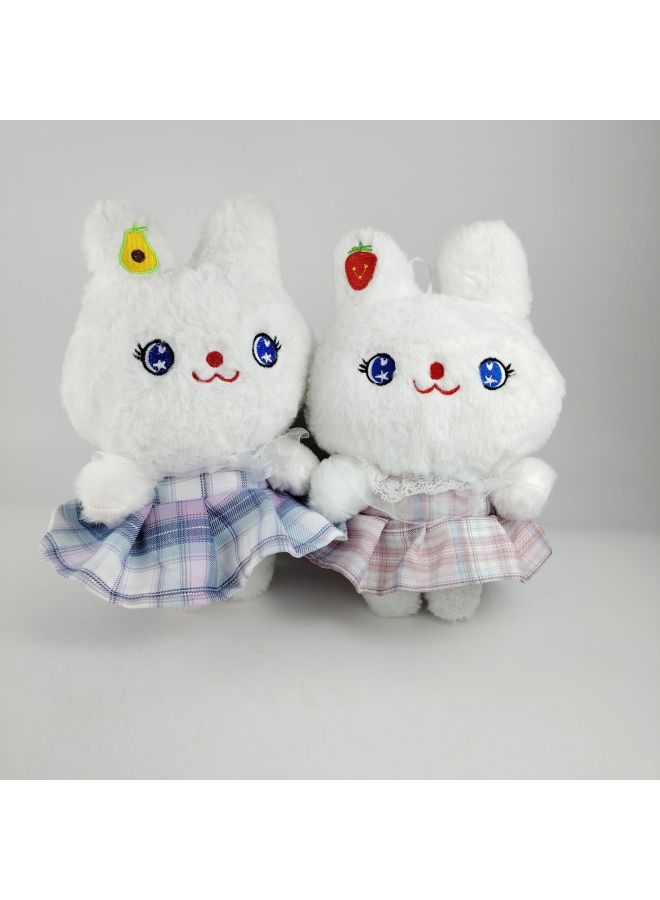 Catch Doll Machine Cute Eight-inch Plush Toy Small Doll Wedding Throw Doll Companion Gift Logo-Specifications:Flower Skirt Rabbit-Color:Color Mix 23-30cm  - Image 1