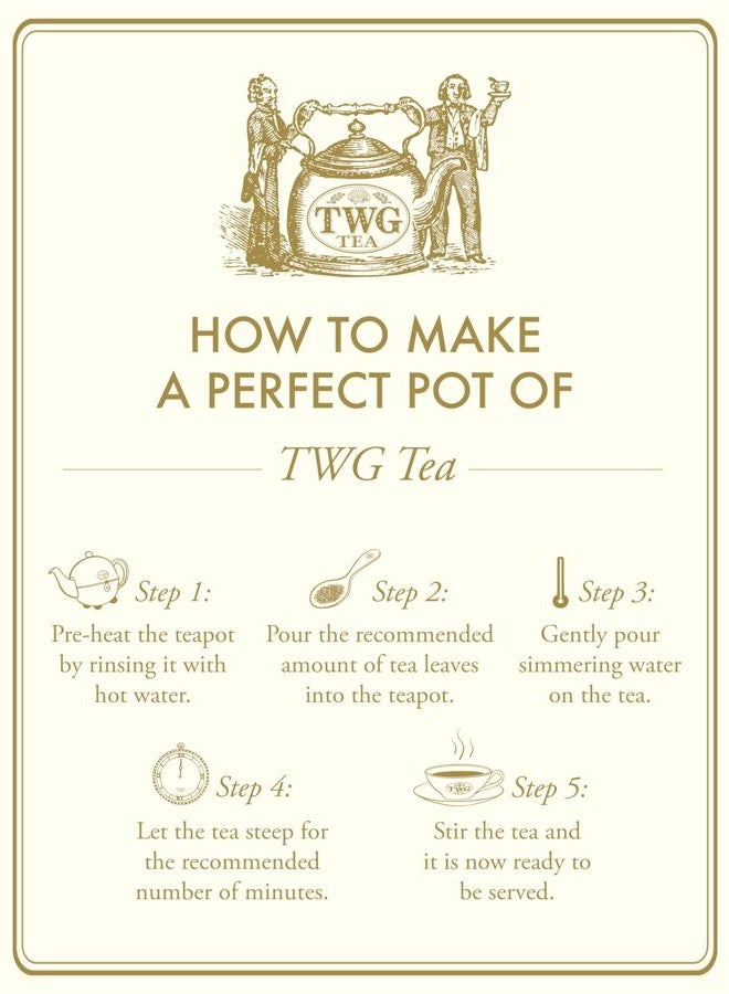 TWG Tea | Singapore Breakfast Tea | Black Tea & Green Tea | Vanilla & Spices | Haute Couture Tin, 100g | Gift Set - Image 3