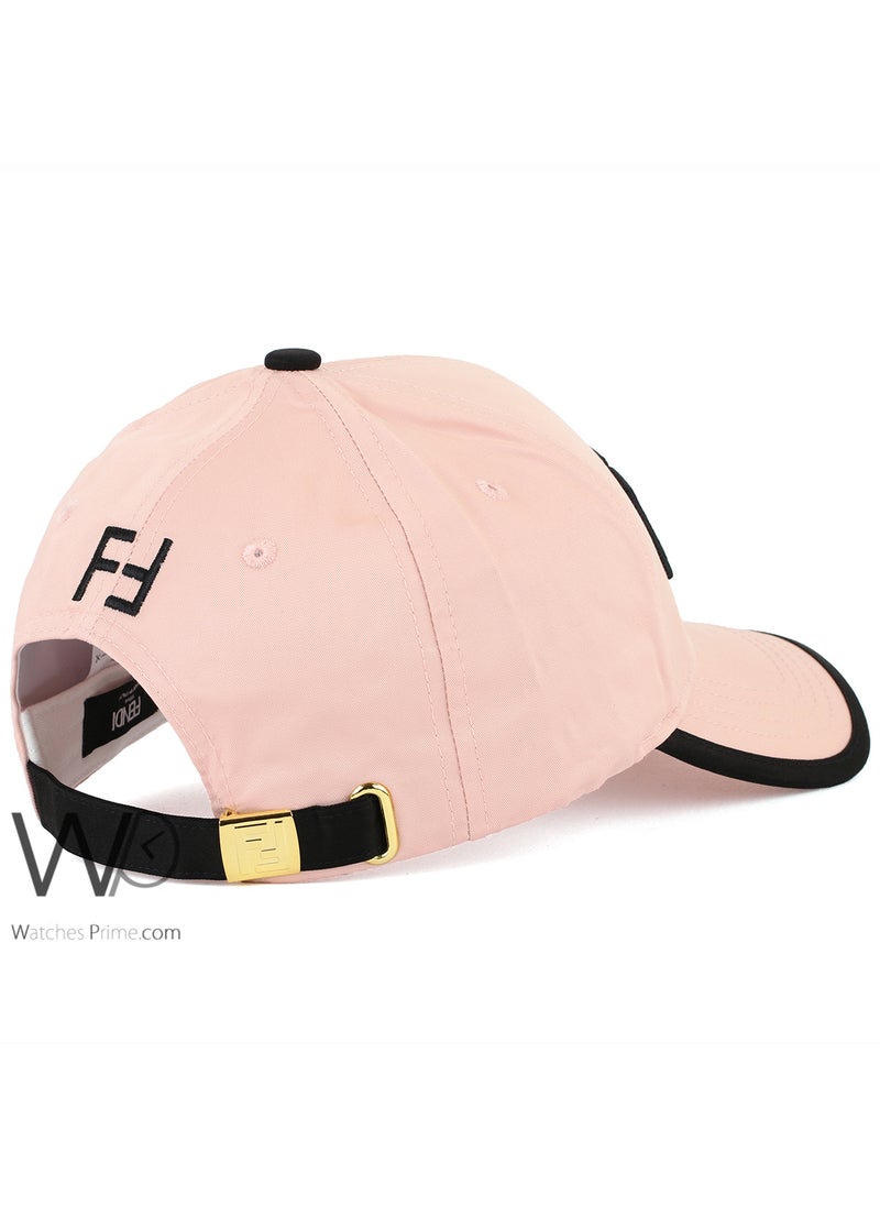 Fendi Rx Fendi Roma Baseball Cap Light pink Color Cotton Hat For Men  - Image 2
