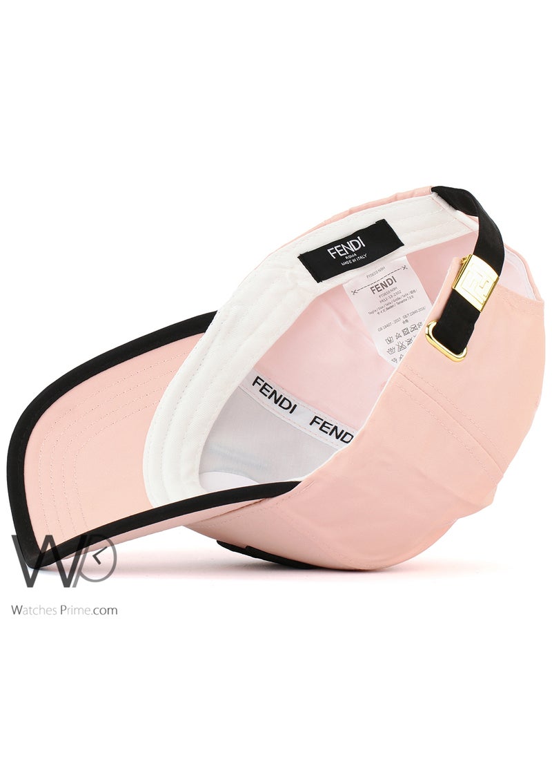 Fendi Rx Fendi Roma Baseball Cap Light pink Color Cotton Hat For Men  - Image 4