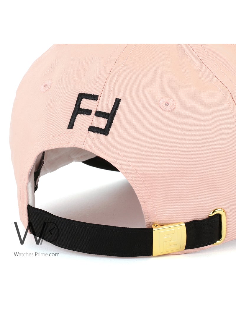 Fendi Rx Fendi Roma Baseball Cap Light pink Color Cotton Hat For Men  - Image 3