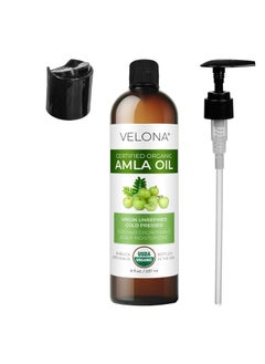 velona velona Amla Oil USDA Certified Organic - 8 oz | 100% Pure and Natural Carrier Oil | Extra Virgin, Unrefined, Cold Pressed | Hair Growth, Body, Face & Skin Care | Use Today - Enjoy Results…  - Image 2