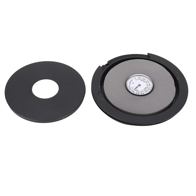 Acoustic Guitar Soundhole Humidifier Cover With Humidity Monitor Black For 100 103mm - Image 3