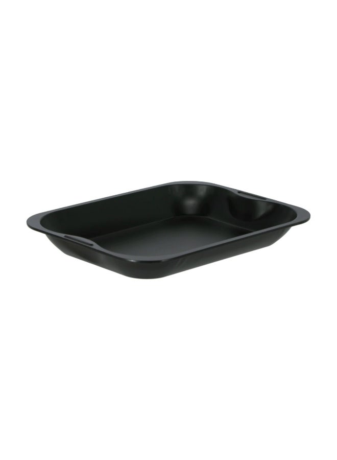 CAKE KING 3-Piece Carbon Steel Rectangular Non-Stick Pan Roaster Set Black 29.972 x 5.08 x 40.13 cm 5127 - Image 1