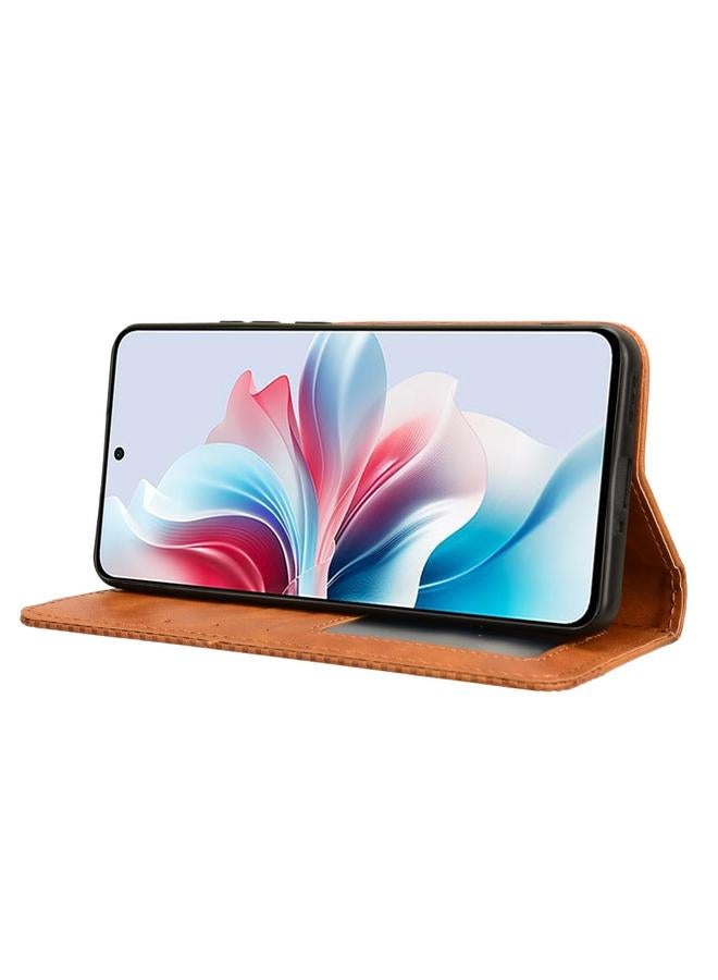 اس-توب جراب لهاتف OPPO Reno11 F 5G / F25 Pro 5G جراب هاتف جلدي بمشبك مغناطيسي بتصميم كلاسيكي - Image 5