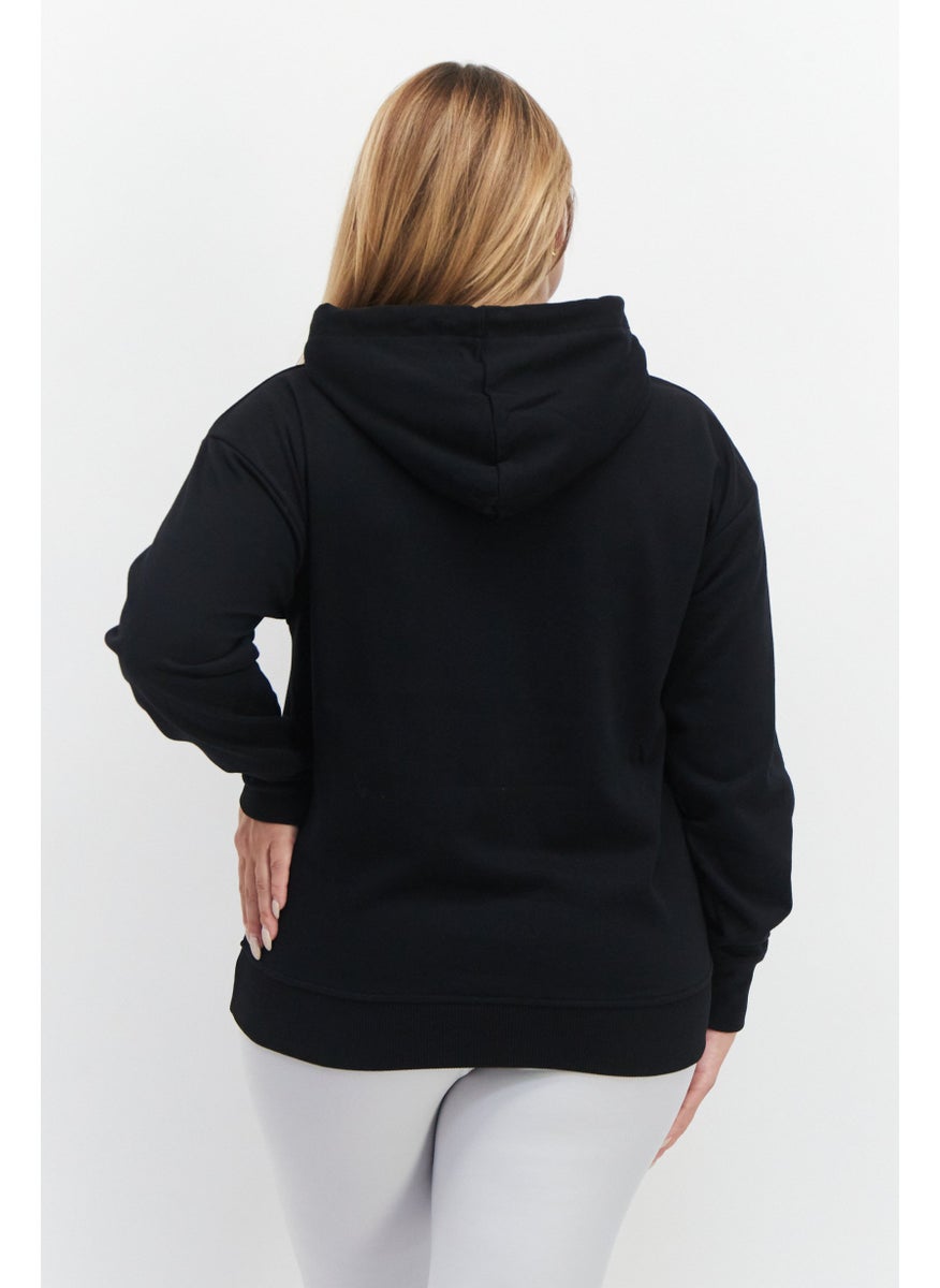 Marilyn Monroe - Women Hooded Printed Long Sleeve Sweatshirts, Black - Image 1