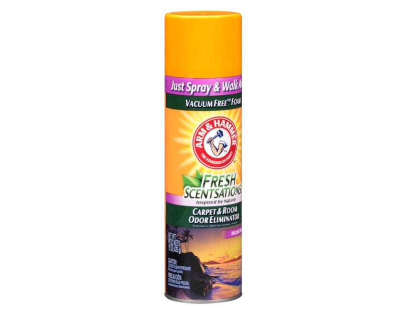 Arm & Hammer Fresh Scentsations Carpet & Room Odor Eliminator Spray  Island Mist  Vacuum-Free Foam  Just Spray and Walk Away  15 oz (Pack of 3) - Image 5