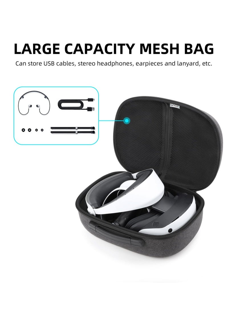 Generic - Hard Carrying Case for PS VR2, Protective Case for PSVR 2 Gaming Virtual Reality Headset and Controller Accessories for Travel, Shockproof, Storage and Portable Protection - Image 1