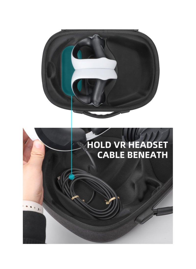 Generic - Hard Carrying Case for PS VR2, Protective Case for PSVR 2 Gaming Virtual Reality Headset and Controller Accessories for Travel, Shockproof, Storage and Portable Protection - Image 1