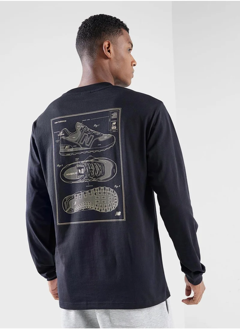 نيو بالانس Athletics Relaxed 574 Sketch Long Sleeve