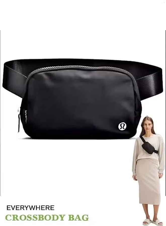 Lululemon Everywhere Belt Bag, Compact, and Convenient Belly Bag with Zippered Pockets, Easy-Access Exterior Pocket, and Interior Essentials Pocket for On-the-Go Storage, Black - Image 2