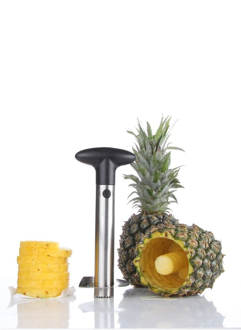 Maui - Super Fast Pineapple Slicer and Corer Stainless Steel Pineapple Cutter for easy core removal and slicing this smart kitchen tool saves your time - Image 1