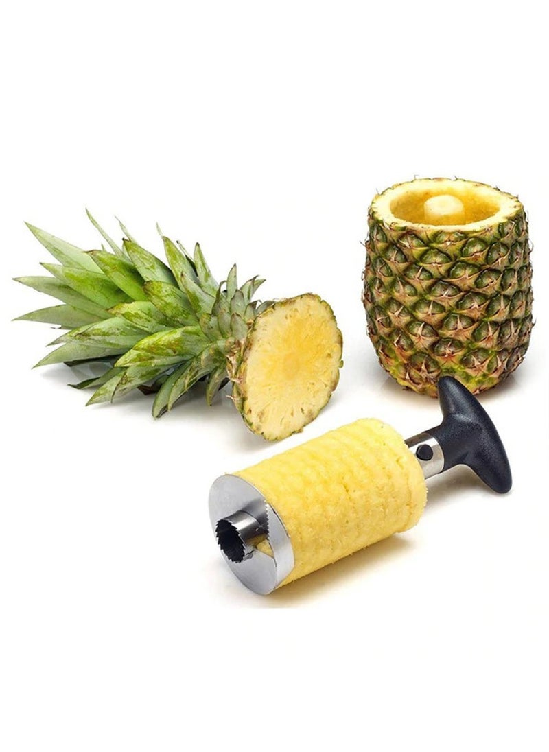 Maui - Super Fast Pineapple Slicer and Corer Stainless Steel Pineapple Cutter for easy core removal and slicing this smart kitchen tool saves your time - Image 1