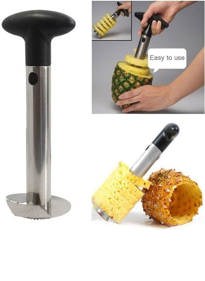 Maui - Super Fast Pineapple Slicer and Corer Stainless Steel Pineapple Cutter for easy core removal and slicing this smart kitchen tool saves your time - Image 1