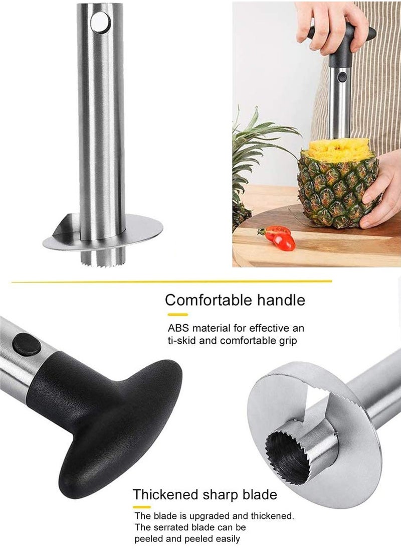 Maui - Super Fast Pineapple Slicer and Corer Stainless Steel Pineapple Cutter for easy core removal and slicing this smart kitchen tool saves your time - Image 1