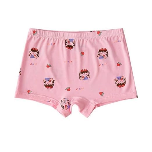 TERI BERI Girl's Cotton Boyshorts Panties (Assorted Colours & Prints) (4-5 yr,Pack of 4) - Image 2