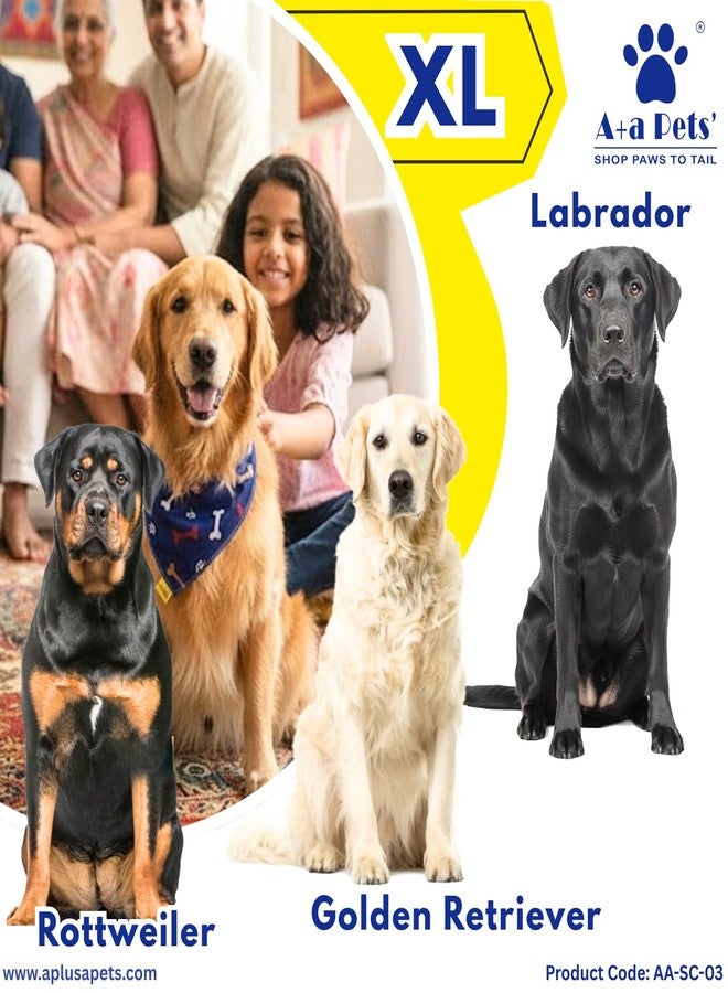 A+a Pets وشاح ناعم وأنيق للحيوانات الأليفة من A+a Pets مزود بإبزيم للجراء والقطط | قابل للتعديل، مريح، وعصري (أحمر سبانخ، مقاس XL) - Image 3