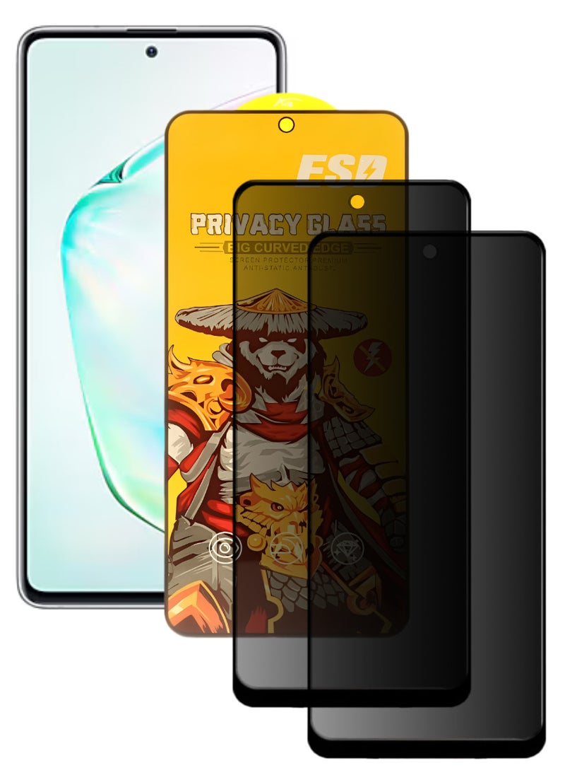 اي اس دي قطعتين، واقي شاشة عالي الجودة لهاتف آسامسونج جالاكسي نوت 10 لايت - Image 1