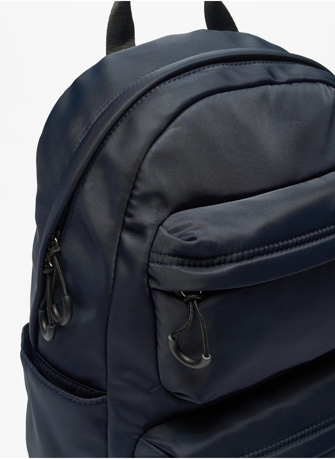 Lee Cooper - Logo Print Backpack with Adjustable Straps and Zip Closure - 32x17x45 cm - Image 1